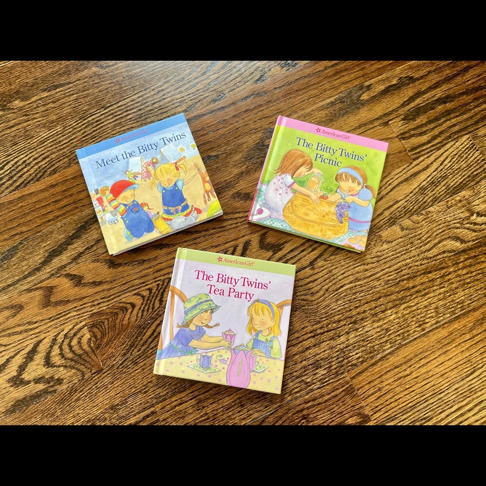 3 American Girl Bitty Twins Books